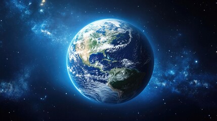 Obraz premium Earth from Space, A Stunning Celestial View of Our Planet