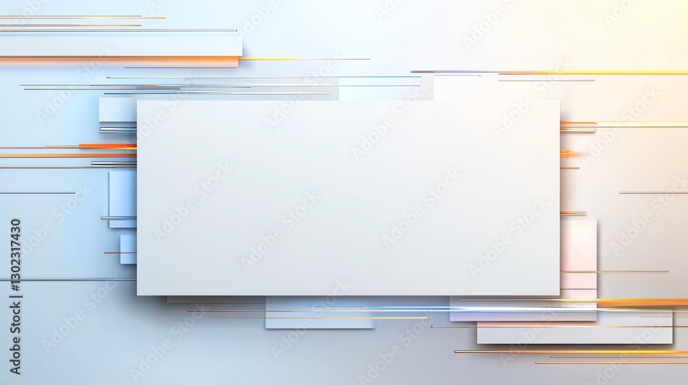 Poster abstract geometric background with layered rectangles in soft colors, ideal for design or presentati