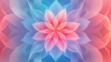 Obraz premium Abstract symmetrical petal pattern