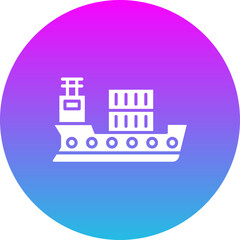 Obraz premium Cargo ship Icon