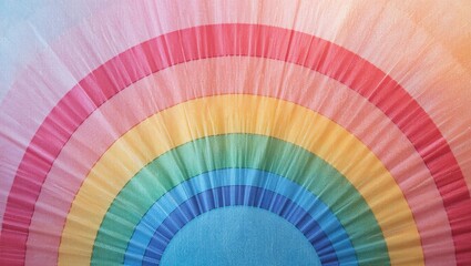 Fototapeta premium Vibrant Rainbow Spectrum with Shimmering Textures Against a Soft Pastel Background