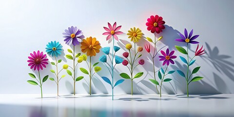 Minimalist Floral Shadow PNG: Elegant Botanical Shadow Art for Design Projects