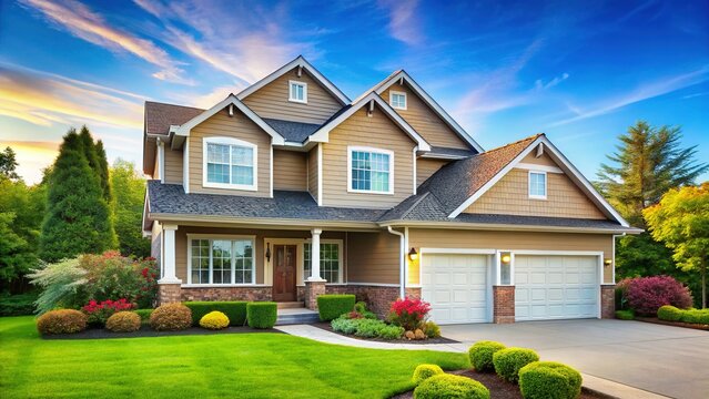 Modern Home For Sale Facebook Cover & Web Banner Template - Real Estate Marketing