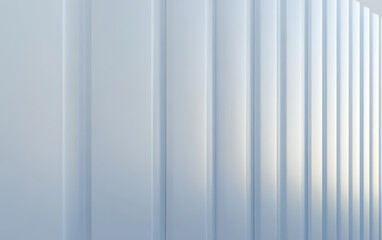 Obraz premium Vertical blue panels creating a minimalist abstract design in soft light