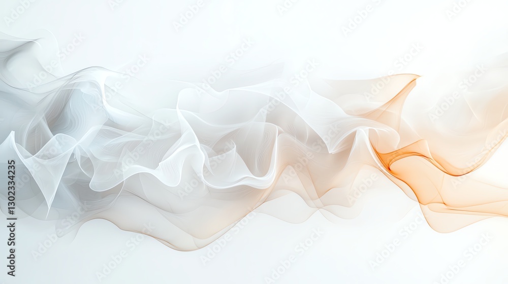 Aufkleber elegant abstract wave pattern in soft colors, flowing and textured for creative backgrounds.
