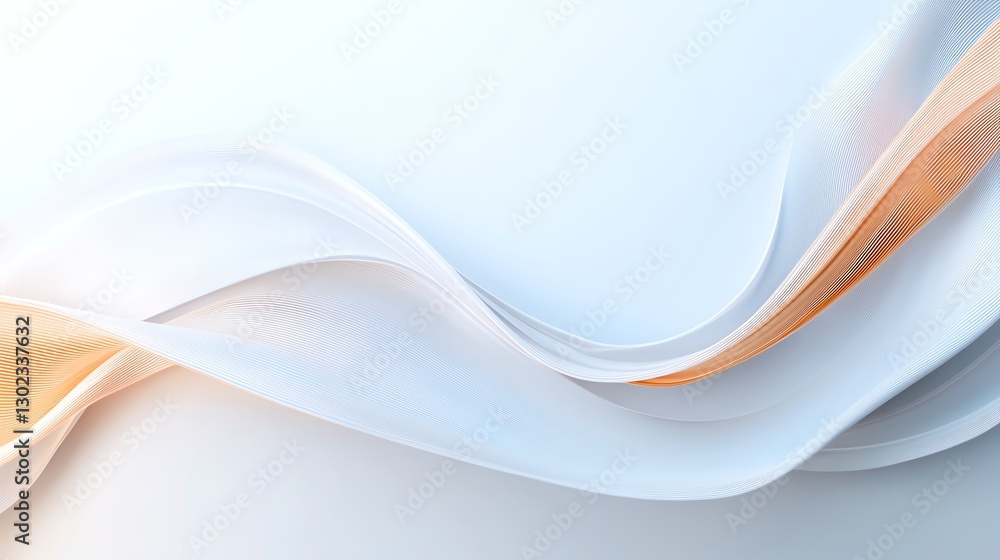 Poster elegant flowing lines in soft colors creating an abstract art piece, perfect for design and creative