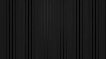 Dark Black Line Background. Stripes seamless pattern. 3D render, Abstract background texture