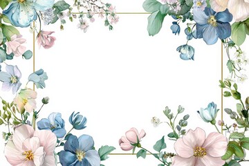 Wedding and restaurant menu border frame framing element on white background