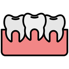 Crowded Teeth Icon