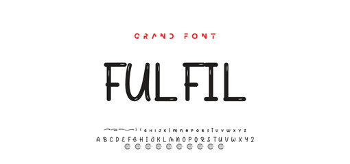 Playful cartoon Font, funky typeface for joyful brings life designs like children's artwork, birthday invitations, playful branding, and carnival typography. Vector typeset