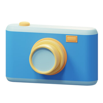 compact digital camera 3d illustration