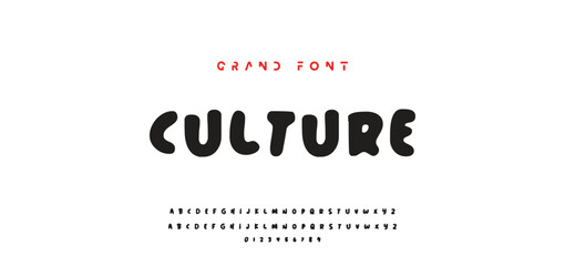 Children's bright cartoon font. ABC letters and numbers are painted creatively. Bright shiny alphabet. Cut out of paper. For birthday cards, banners, and posters. Vector