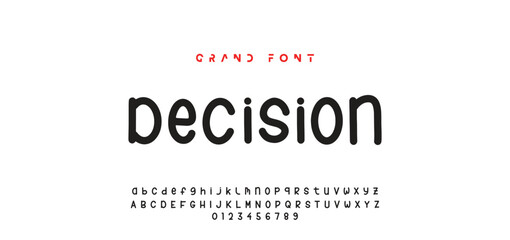 Children's bright cartoon font. ABC letters and numbers are painted creatively. Bright shiny alphabet. Cut out of paper. For birthday cards, banners, and posters. Vector