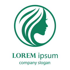 women's beauty and hair care logo design