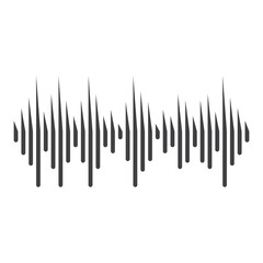 good music sound wave logo illustration