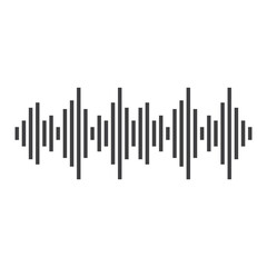good music sound wave logo illustration