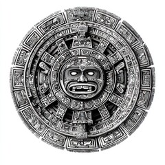 Obraz premium Aztec Sun Stone