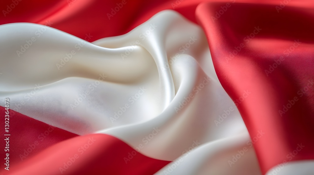Poster elegant and flowing silk fabric with luxurious texture and dynamic composition