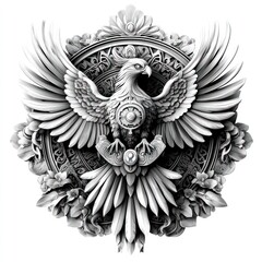 Naklejka premium Ornate Eagle Emblem