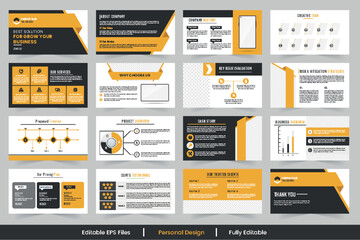 Creative business PowerPoint presentation slides template design, Business Slide Presentation Template Design.