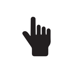 Obraz premium black hand isolated on white background