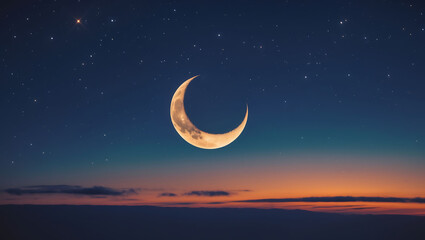 Crescent Moon in Ramadan