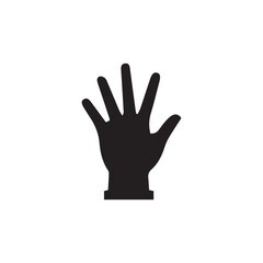 hand silhouette vector