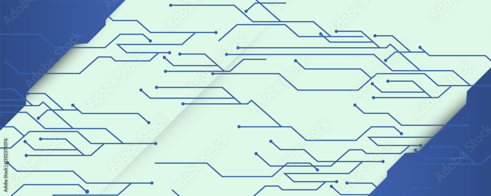 Poster abstract digital technology futuristic internet network speed connection blue background.