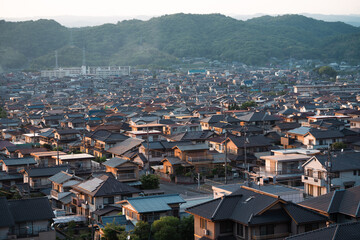 A commuter town in western Japan