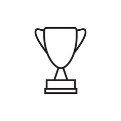 trophy design template icon vector illustration