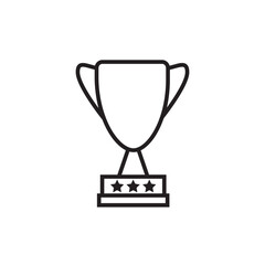 trophy design template icon vector illustration