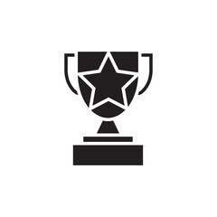 trophy design template icon vector illustration