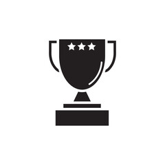 trophy design template icon vector illustration