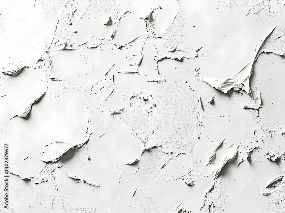 Aufkleber monochromatic white texture with rough, plaster-like surface for modern design and abstract art proj