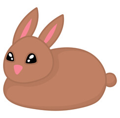 Obraz premium Rabbit Cute Pose Illustration Set