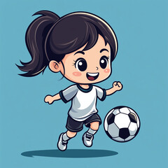 ute soccer player vector illustration