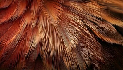 Soft and Fluffy Owl Feather Macro Texture, Warm Earthy Tones with Delicate Barbs in High-Resolution