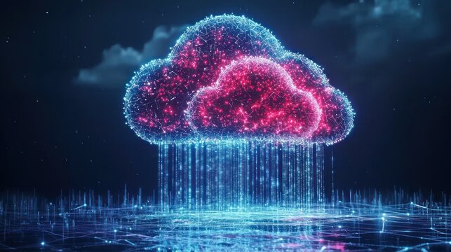 A futuristic banner showcasing AI, cloud computing, and network connections.