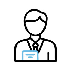 Businessman holding a document in a professional setting