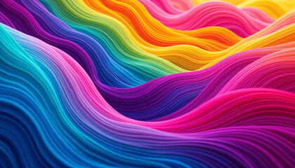 Vibrant multicolor abstract wave swirling texture creates dynamic visual