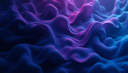 Obraz premium Layers of deep indigo and violet create mesmerizing wave like texture