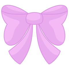 Pink Ribbon Cute Illustration Set 