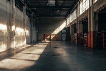 Fototapeta premium Inside view of a storage facility
