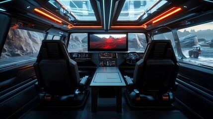 Futuristic armored off-road