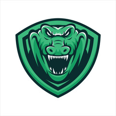 Dinasor mascot logo vector illustration design gaming logo