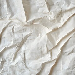 Obraz premium Textured Background with Crumpled White Paper for Design Use