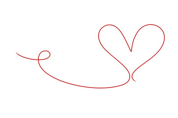 Heart, love, romance or Valentine's Day Heart isolated on white background. Love icon. Valentine's Day sign or symbol. Vector illustration red heart love symbol