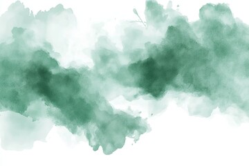 Abstract Green Watercolor Wash Background Soft, Elegant Design for Textures