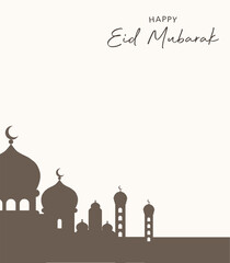 Eid Mubarak Islamic design background