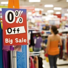 Discounts and Promotions Price Tags, Sale Stickers, and Percentage Off Displays in Retail Stores, Sale